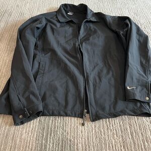 Nike Men's Black Golf Lightweight Full-Zip Windbreaker Jacket